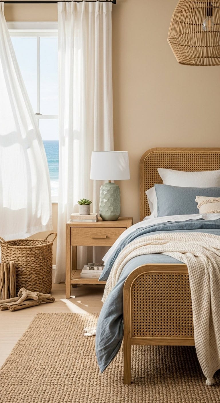 relaxed coastal bedroom retreat
