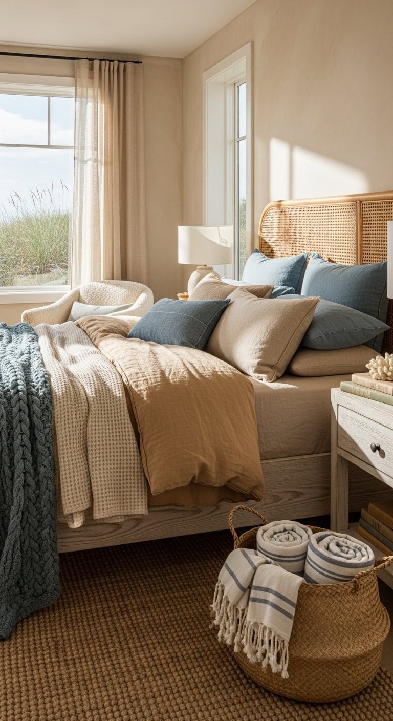 relaxed coastal bedroom sanctuary