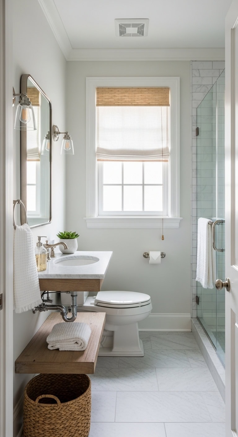 relaxed coastal hamptons bathroom style