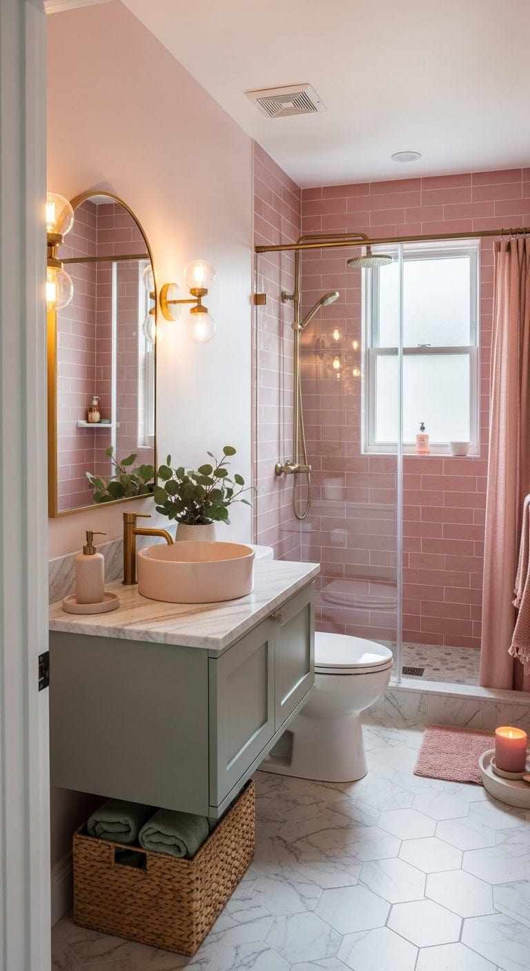 romantic bathroom retreat in nature