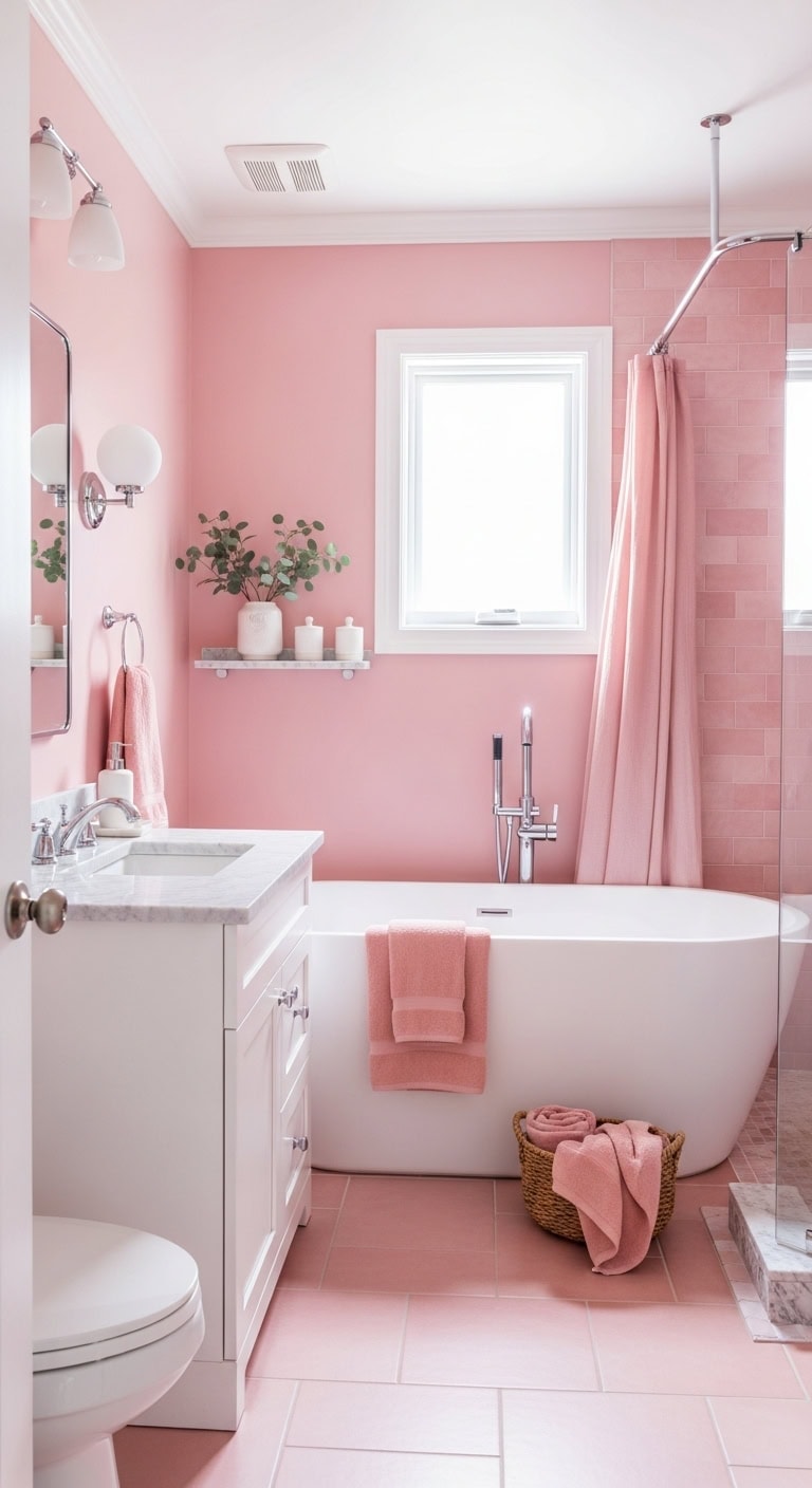 romantic elegant spa like feminine bathroom retreat