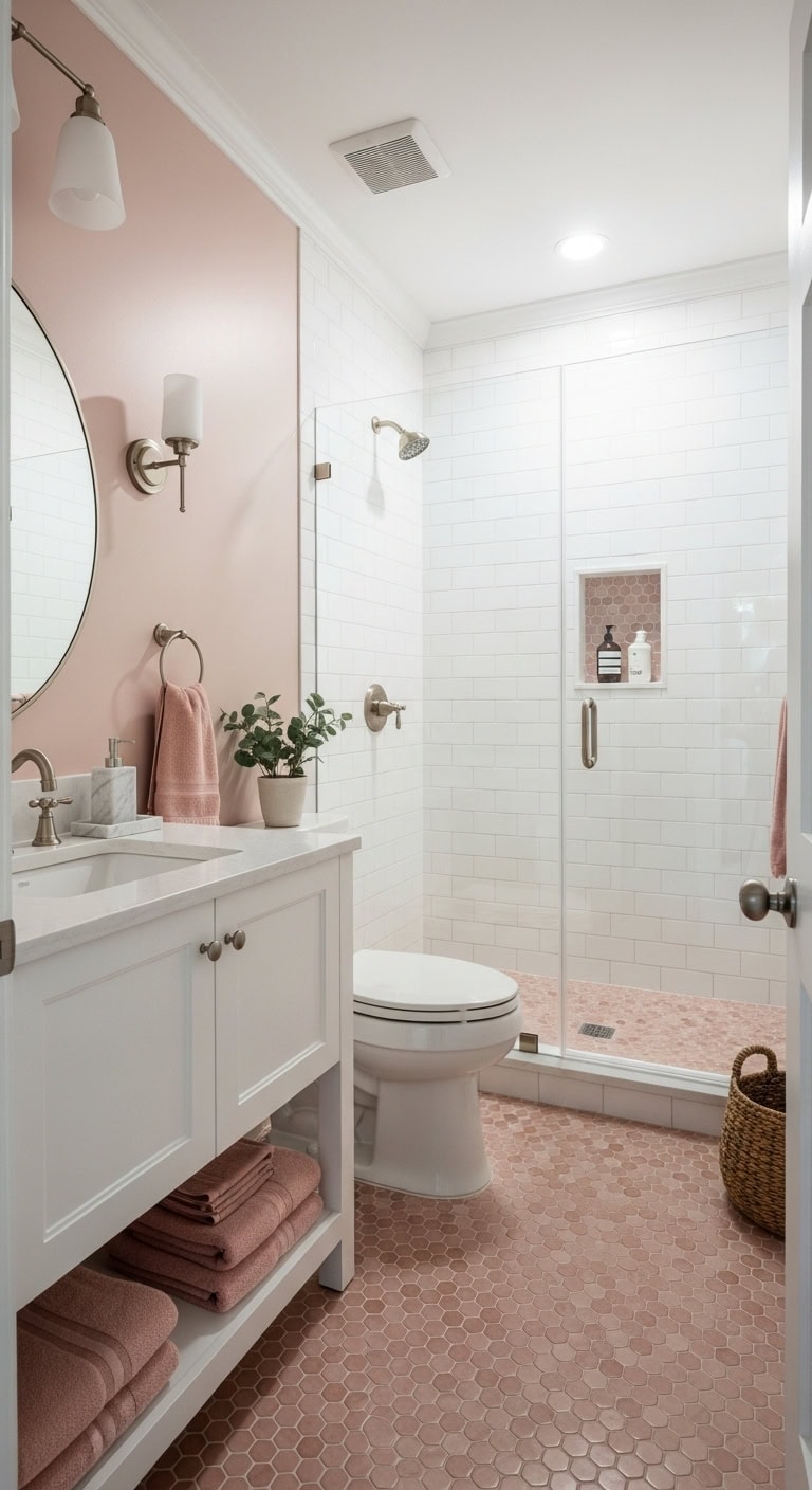 romantic practical spa like bathroom retreat