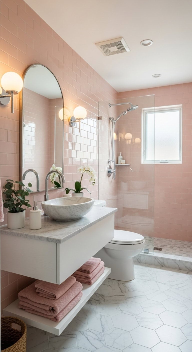 romantic timeless elegant bathroom design