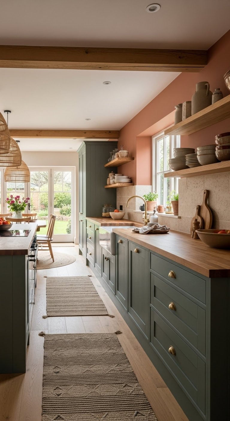 rug defined zones in open floor