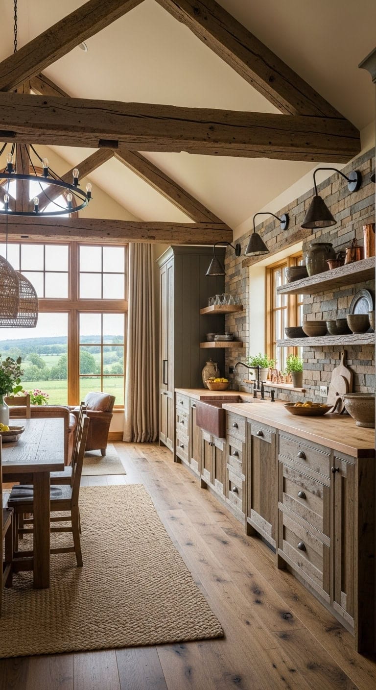 rustic farmhouse reclaimed warmth