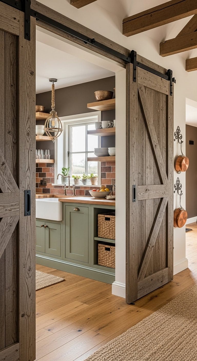 rustic farmhouse sliding barn doors
