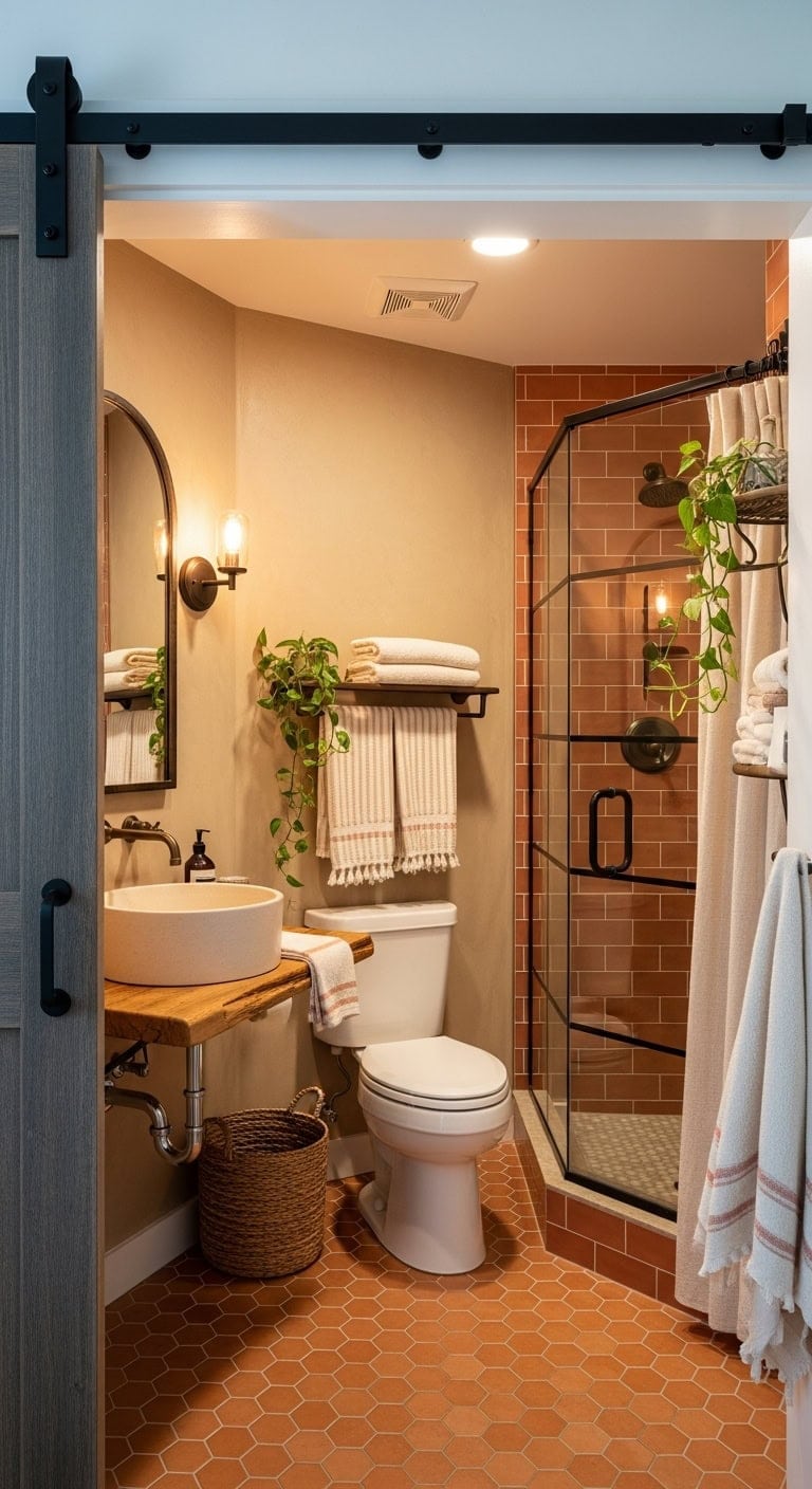 rustic mediterranean small space transformation