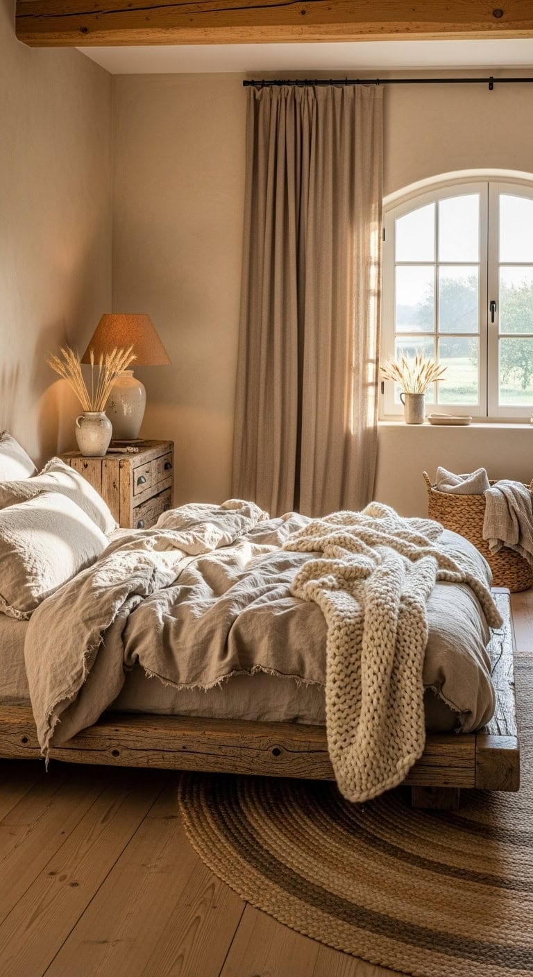 rustic relaxed textured cozy