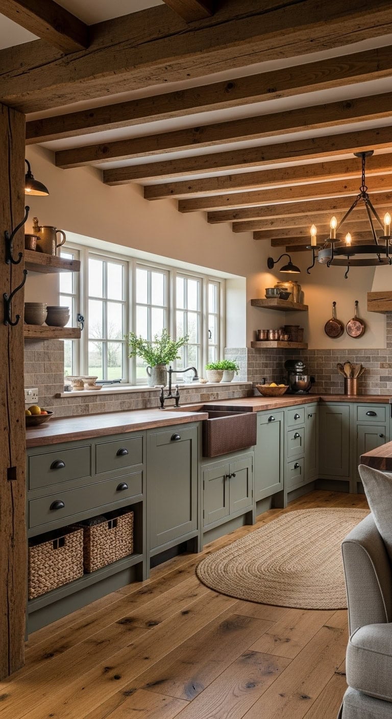 rustic warm layered farmhouse