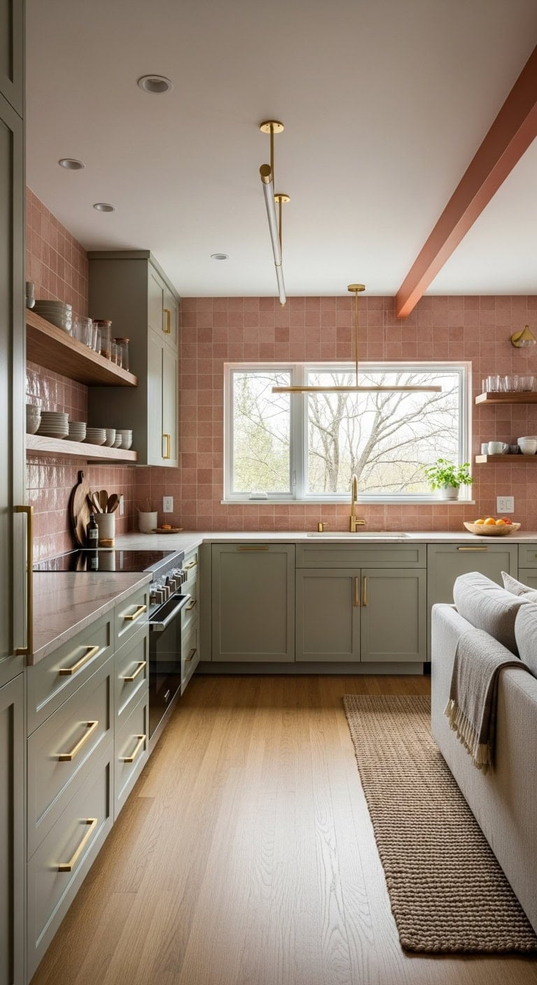 seamless open concept galley kitchen transformation