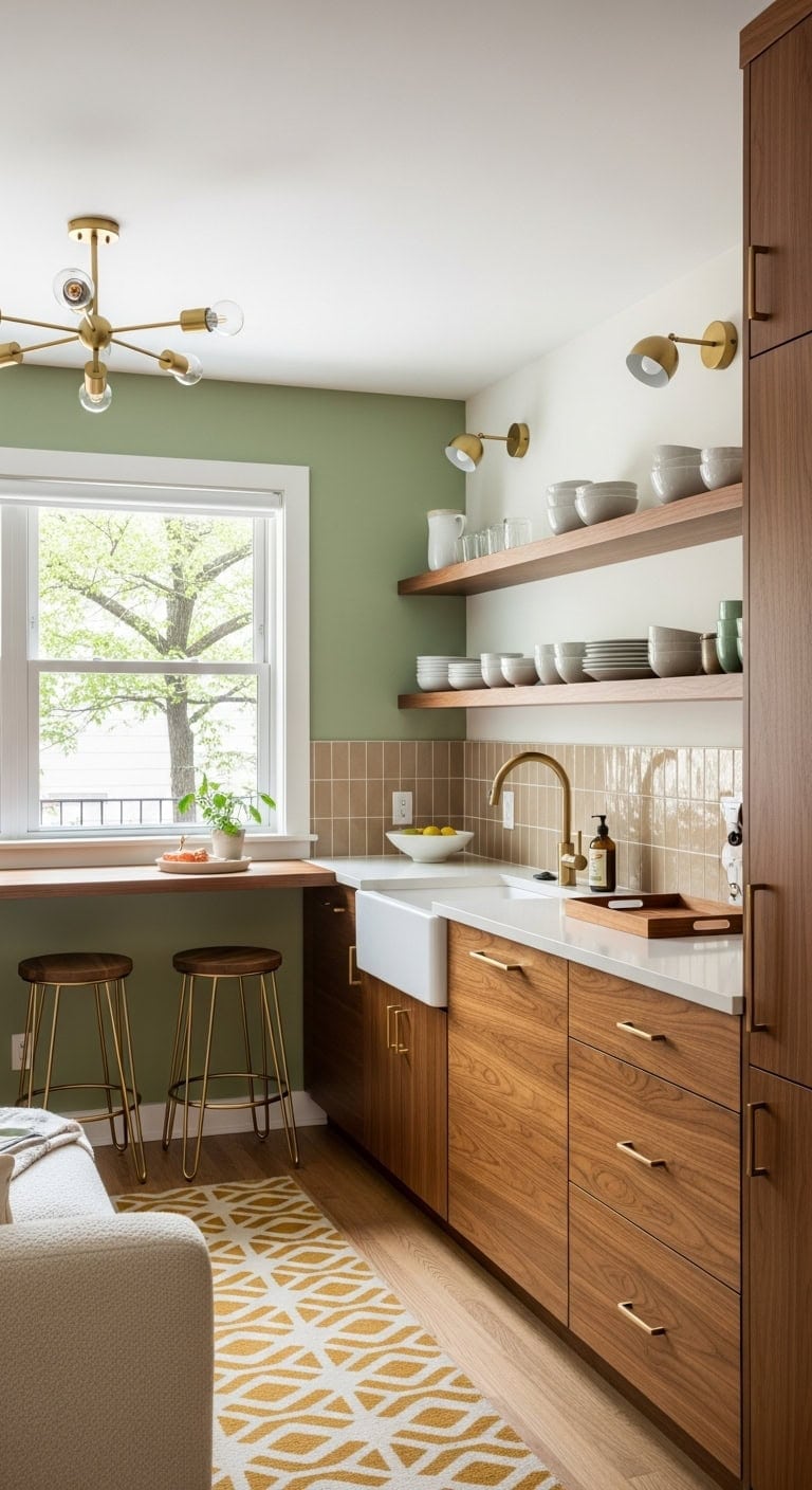 seamless warm textured transformative mid century modern