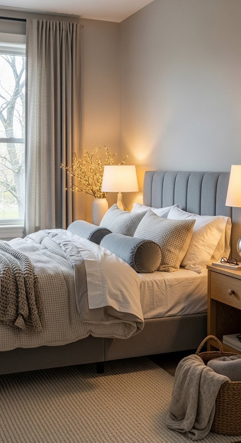 serene cozy neutral layered