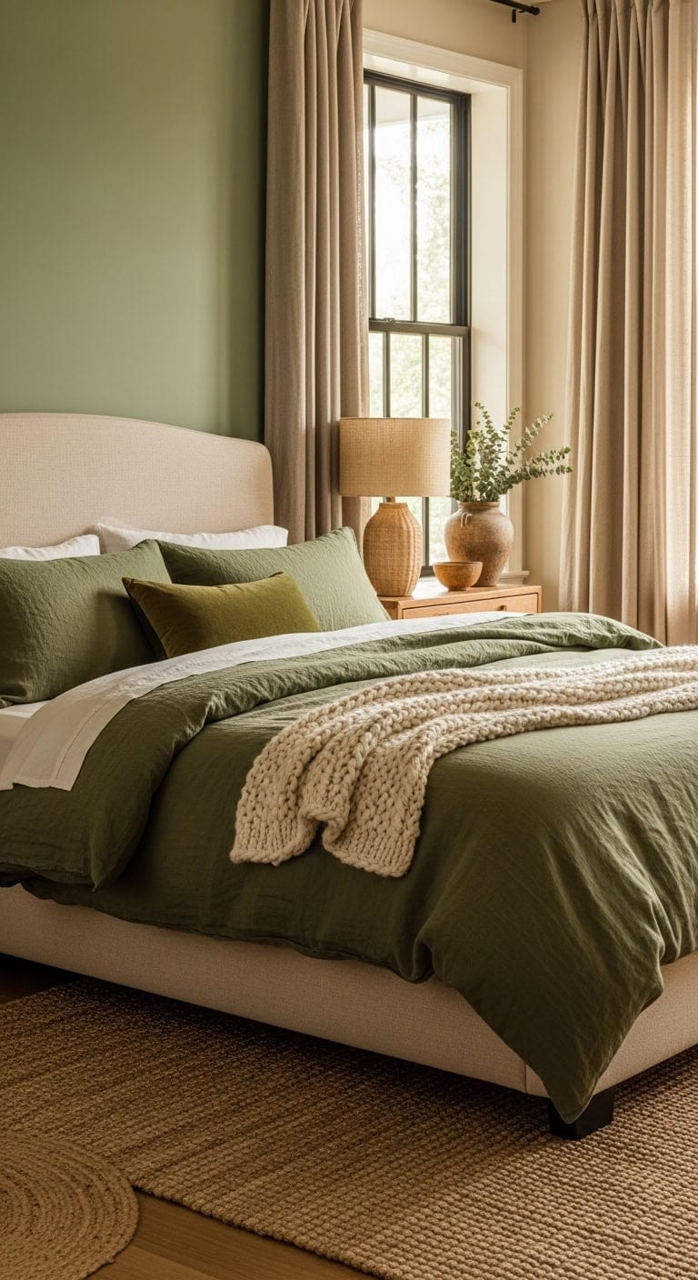 serene nature inspired bedroom retreat