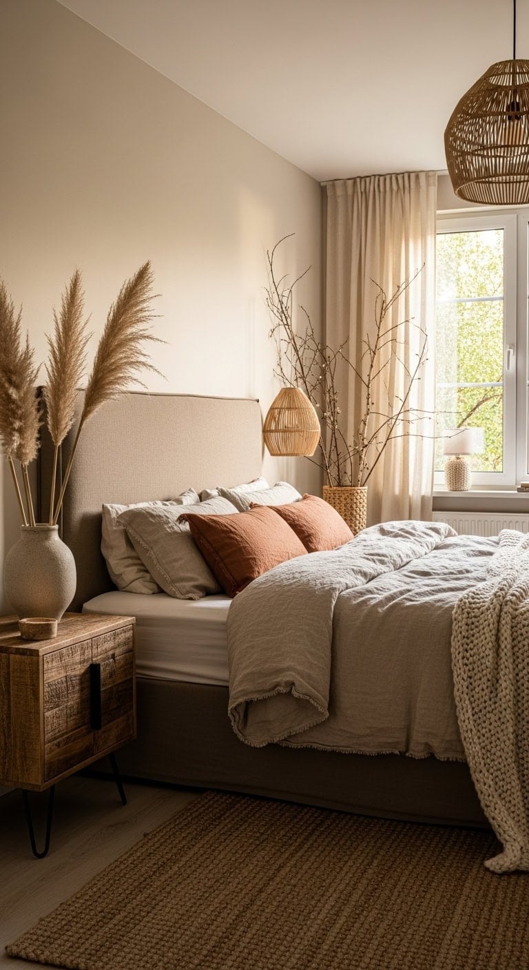 serene organic bedroom sanctuary