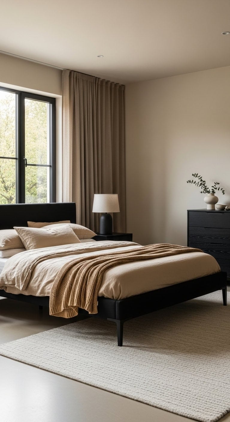 serene sophisticated minimalist clutter free