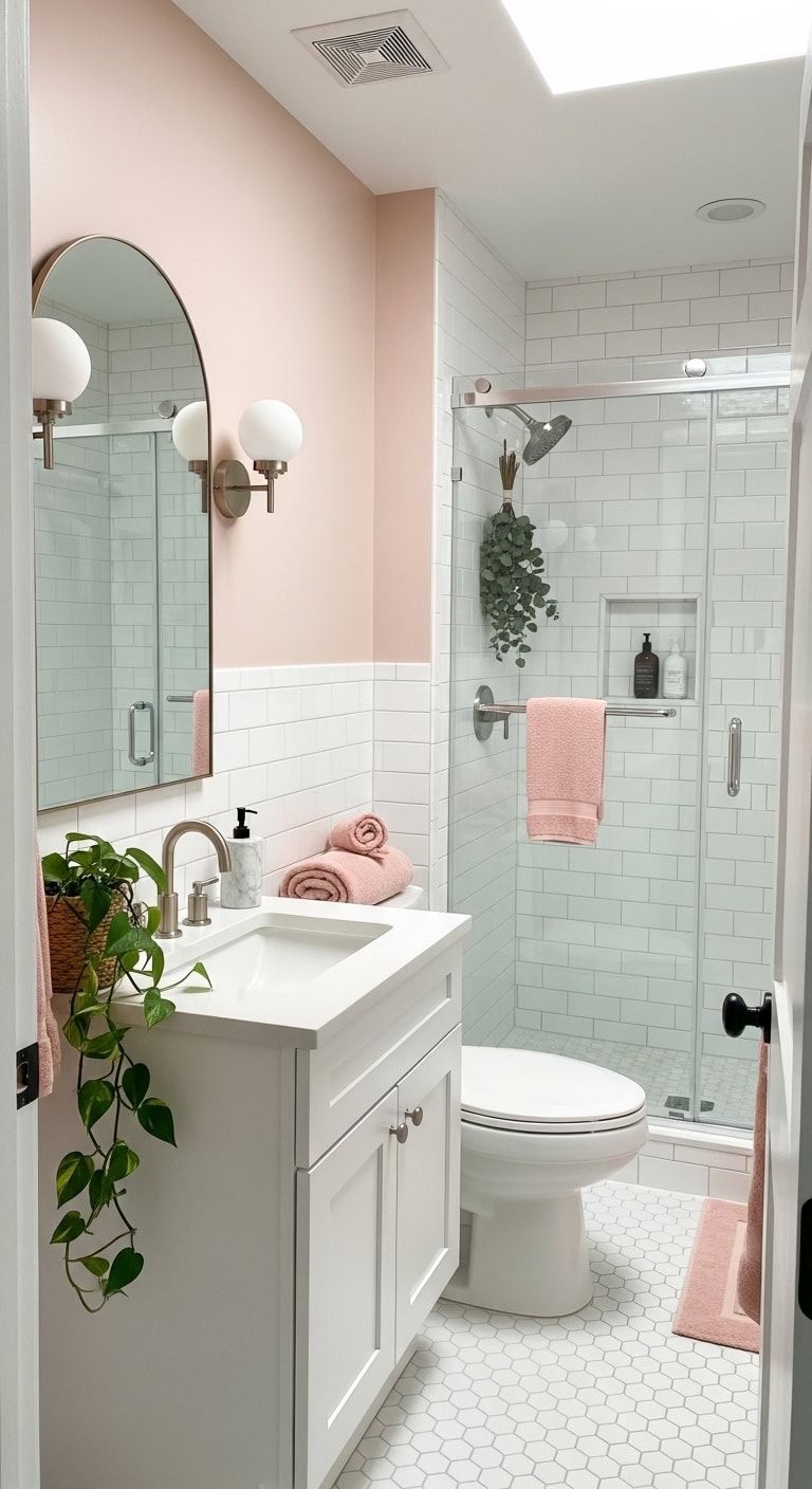 serene timeless elegant bathroom aesthetic