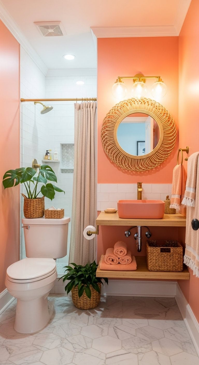 serene tropical bathroom haven