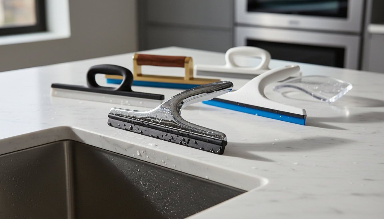sink squeegee material and design