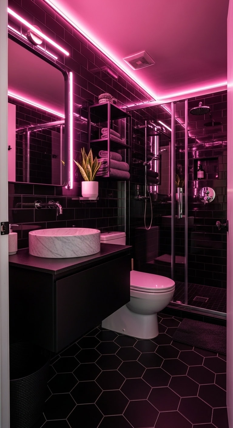 sleek bold moody sophisticated