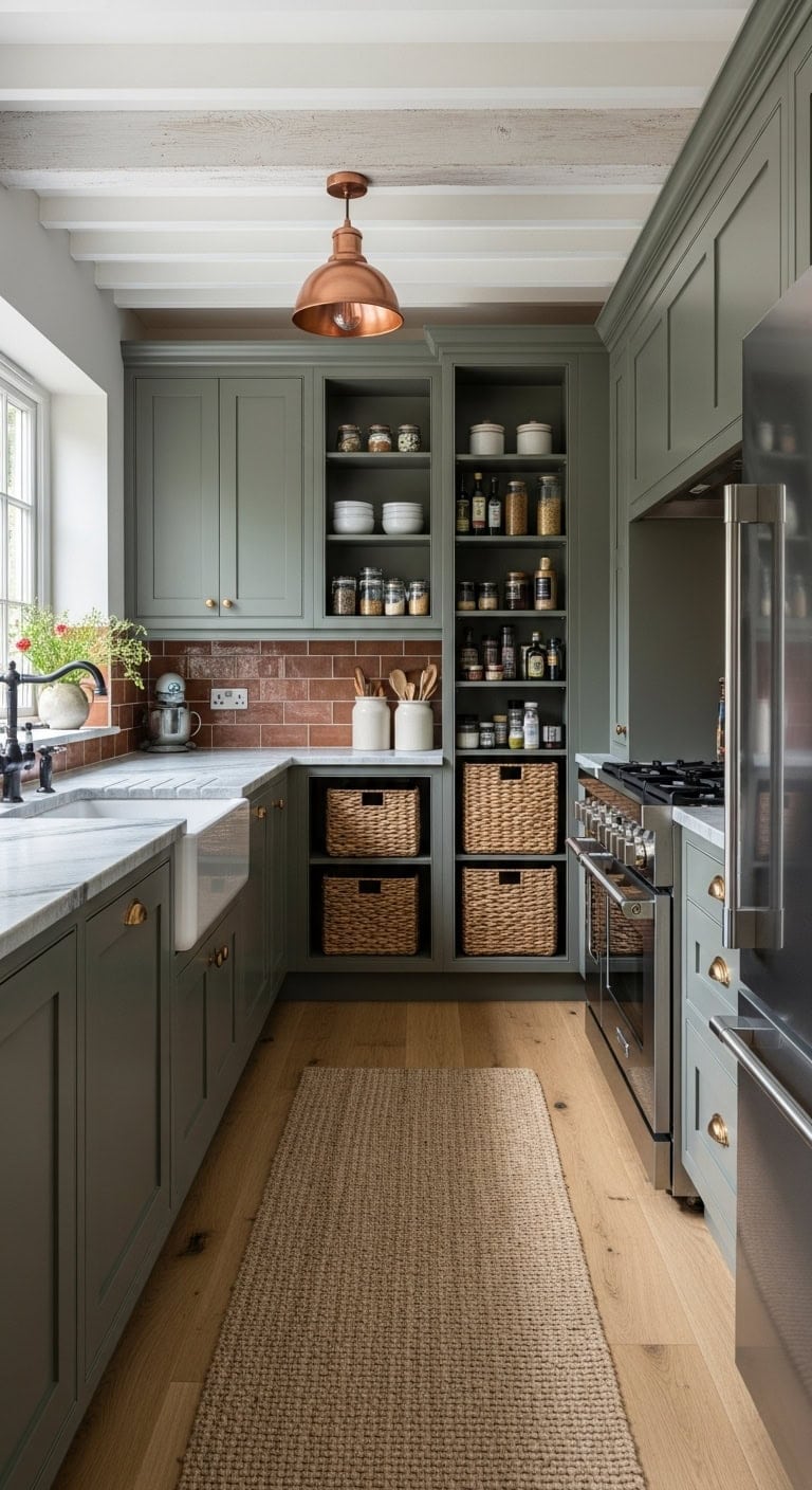 slim functional contrasting space maximizing cabinets