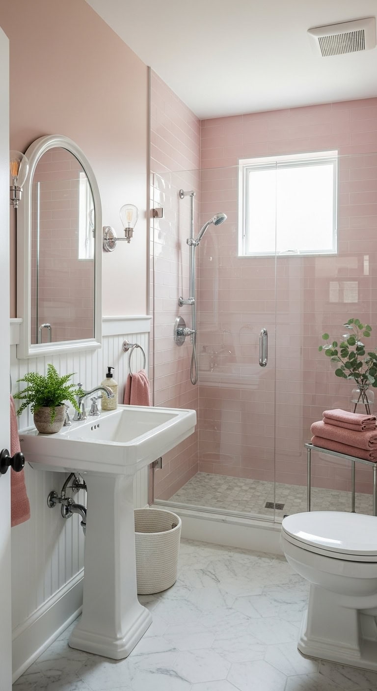 soft classic timeless bathroom transformation