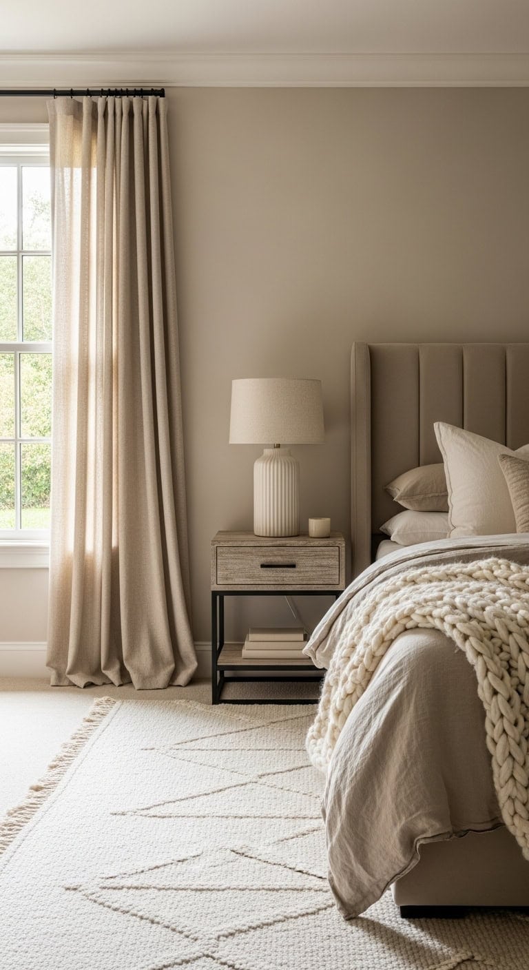 soft elegant calming cozy bedroom