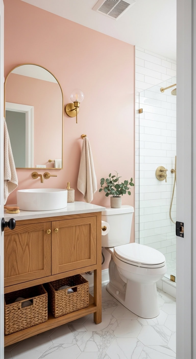 soft feminine spa like bathroom retreat