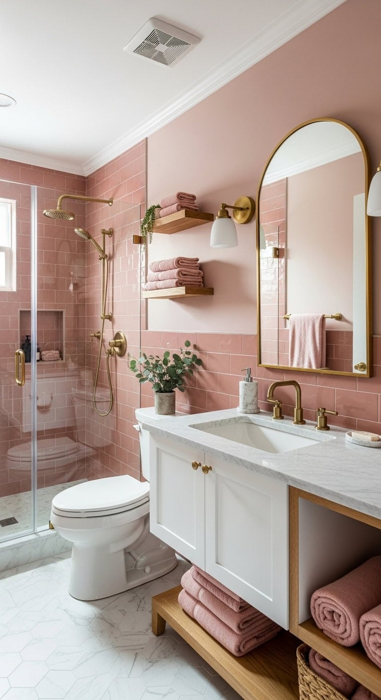 soft modern elegant timeless bathroom retreat