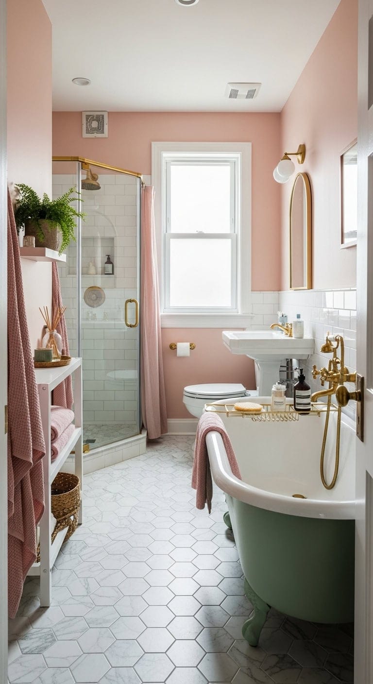 soft romantic vintage bathroom retreat