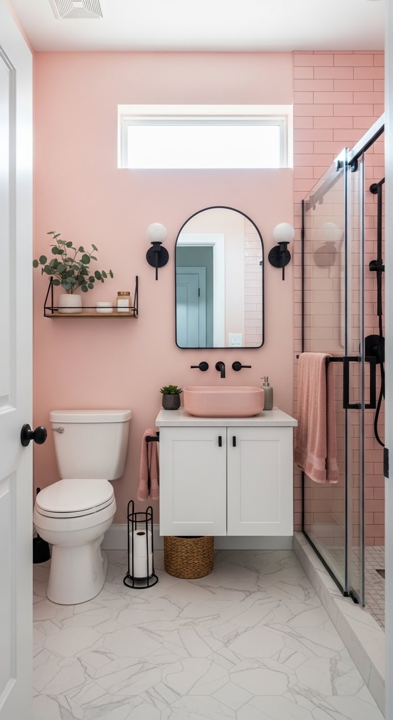 soft sophisticated bathroom style