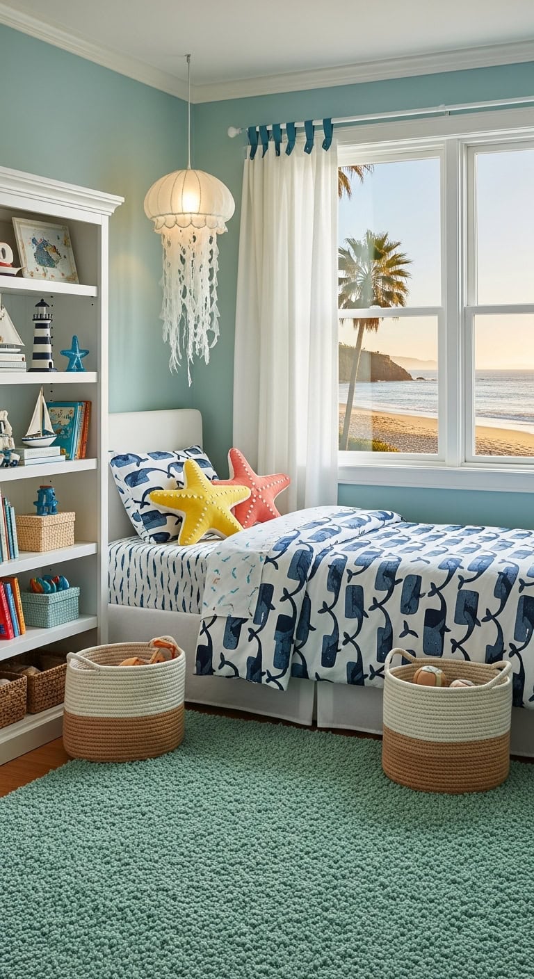 soothing sea inspired bedroom designs