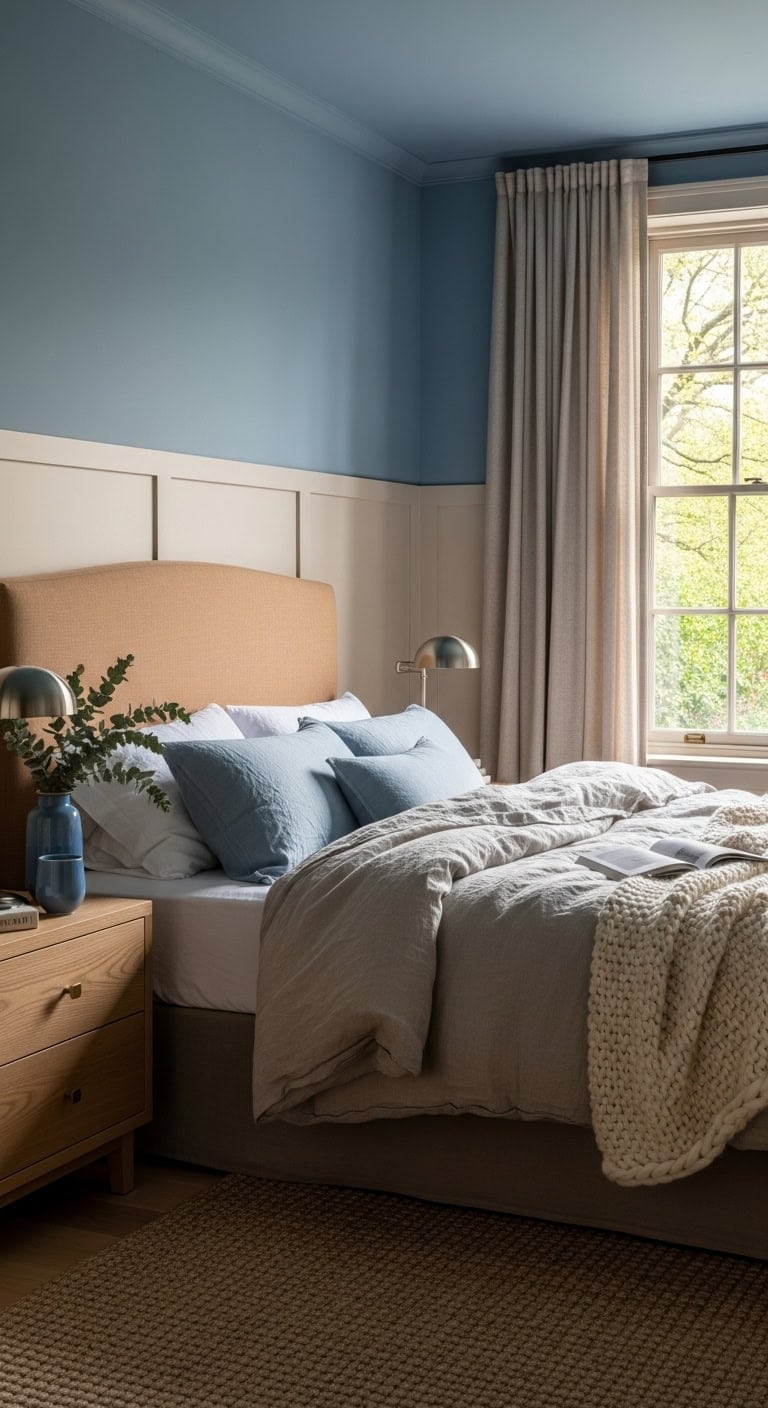 soothing yet cozy two tone palette