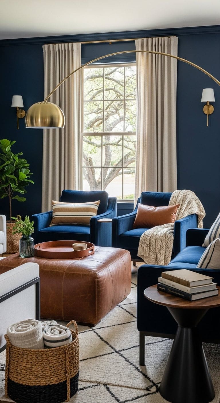 sophisticated yet casual living room