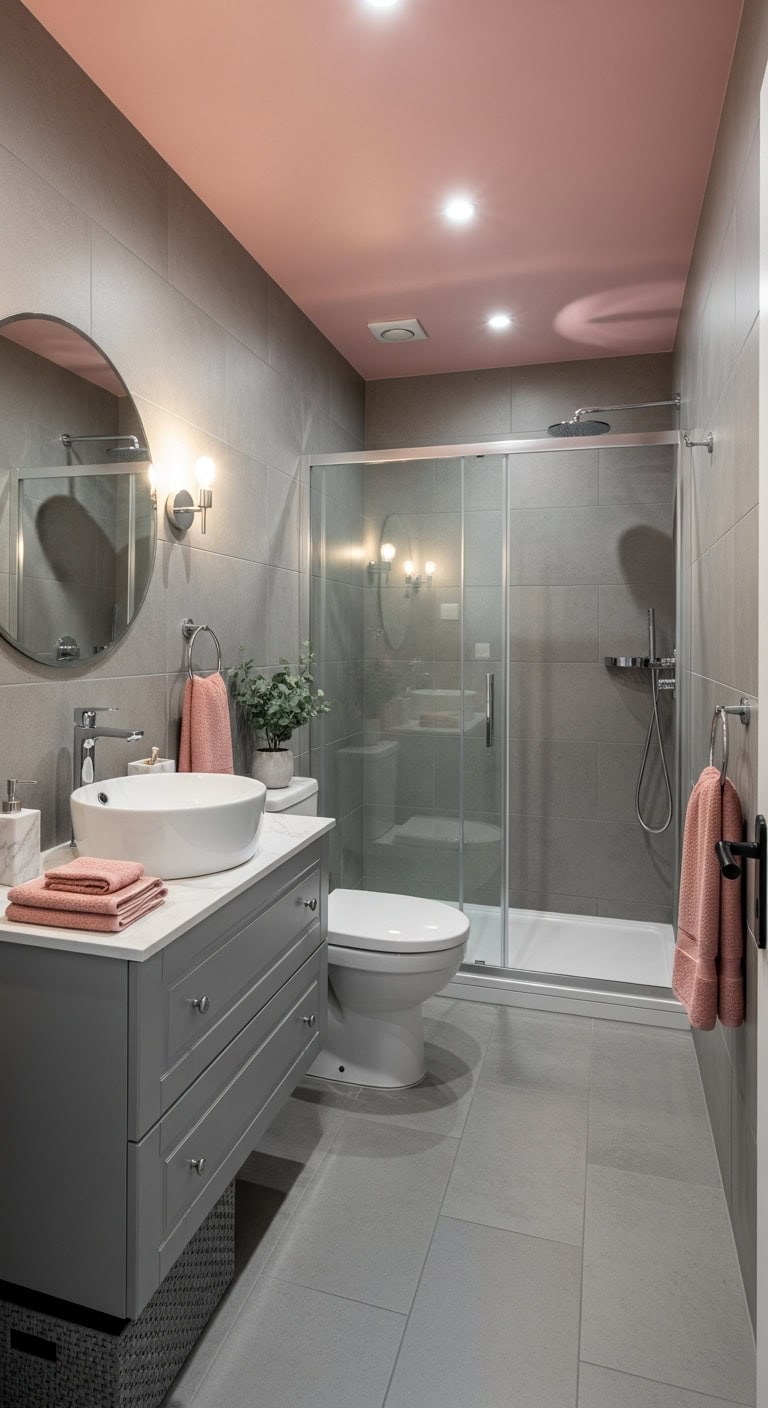 sophisticated yet feminine bathroom transformation