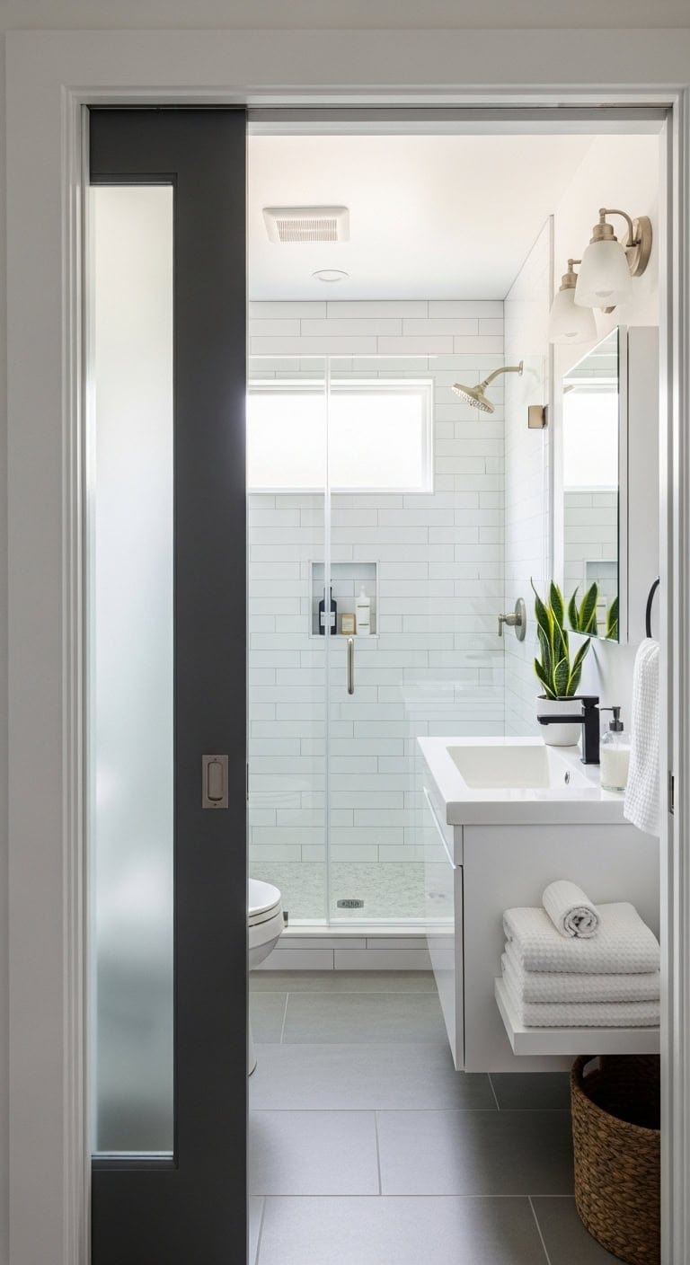 space saving minimalist bathroom