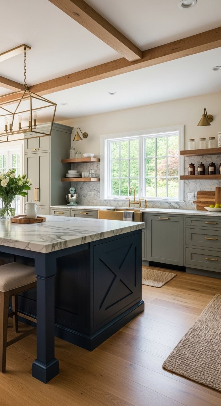 statement island for open kitchen