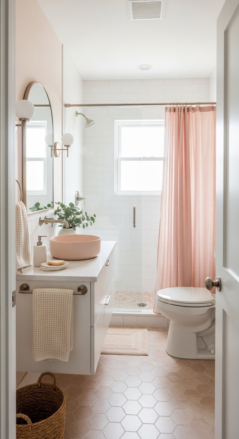 subtle sophisticated neutral inspired bathroom palette