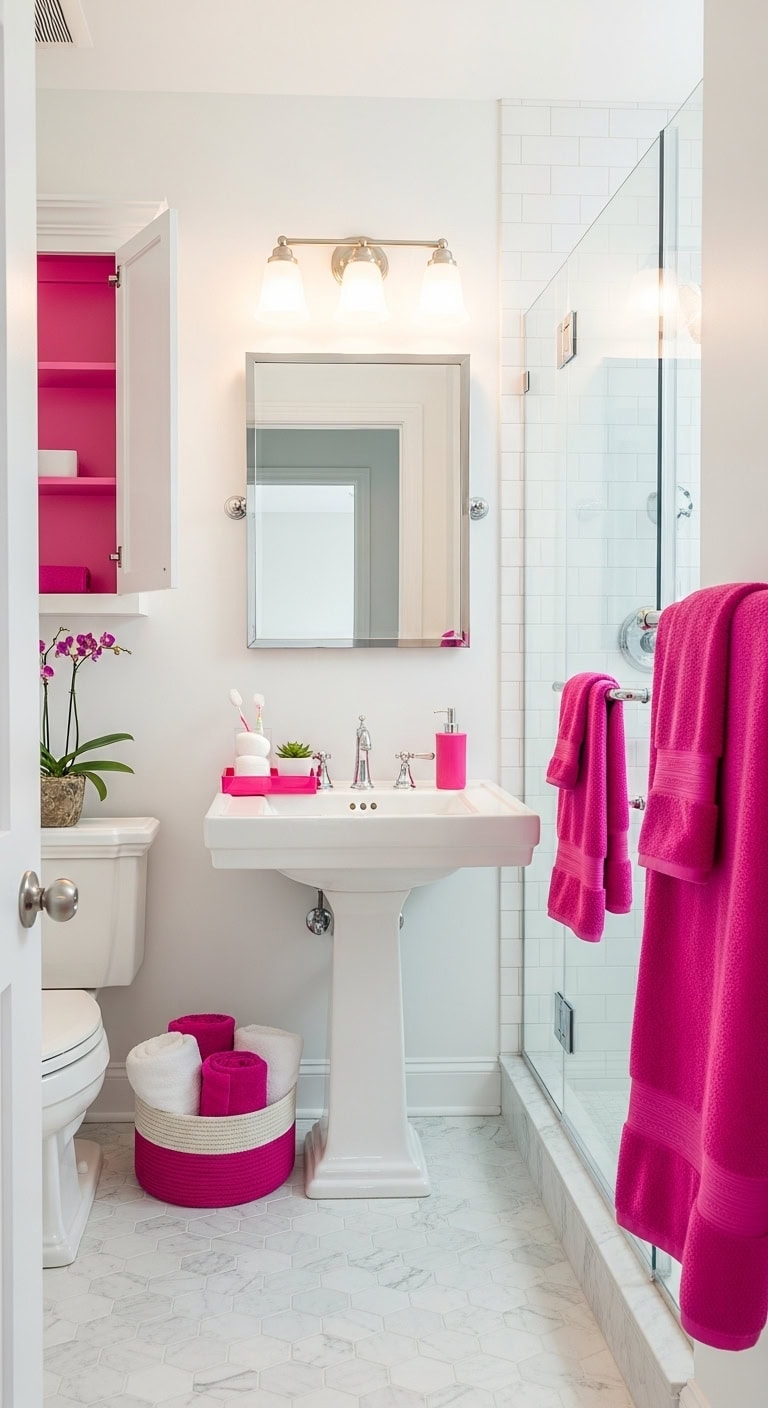 temporary bathroom color experimentation with ease