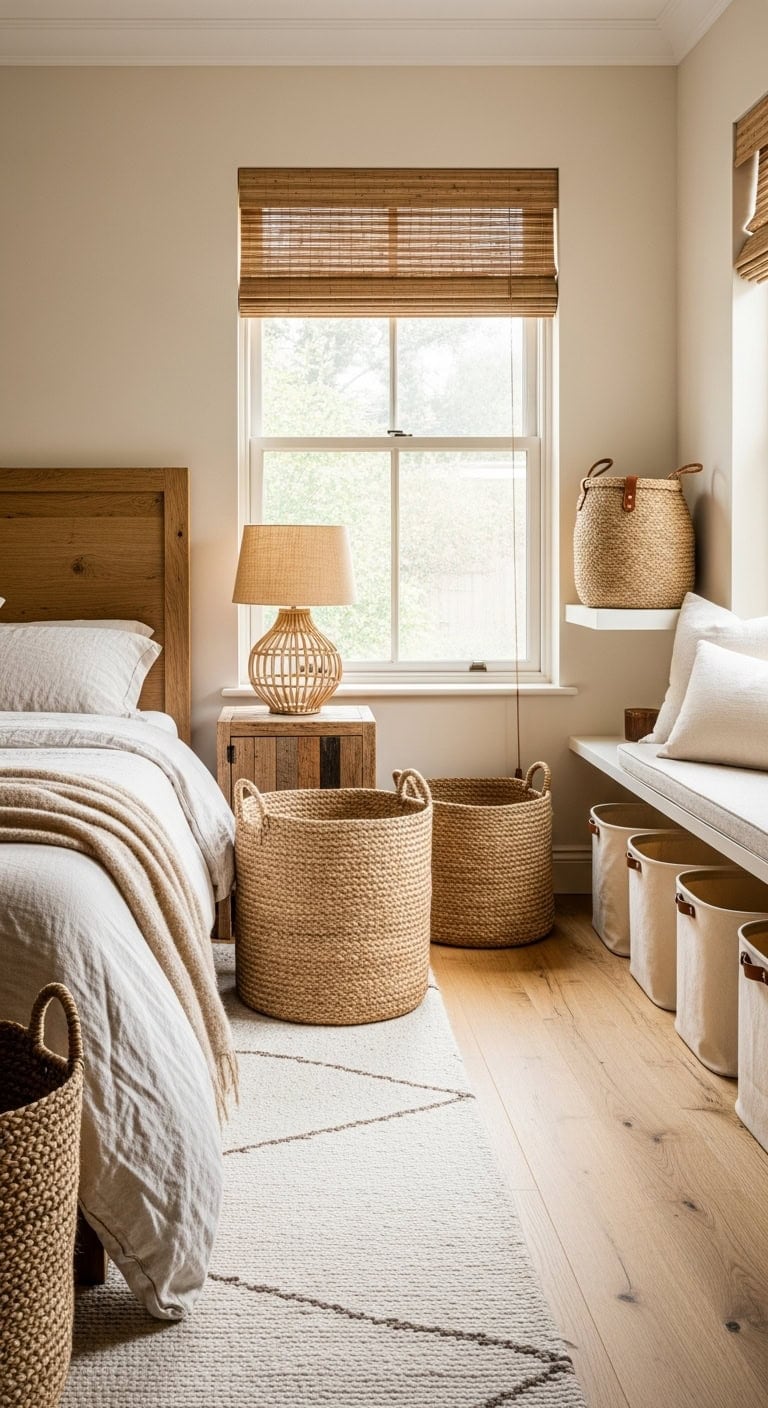 textured natural warm clutter hiding