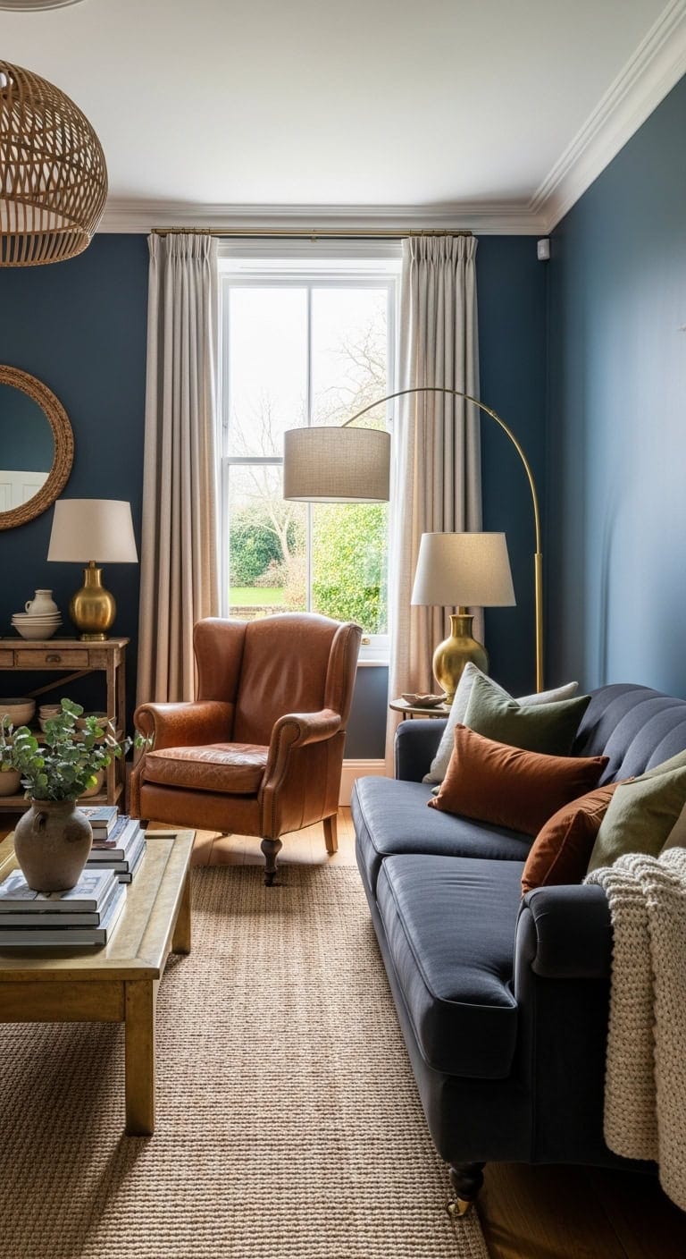 thoughtful lighting layers create moody sophistication