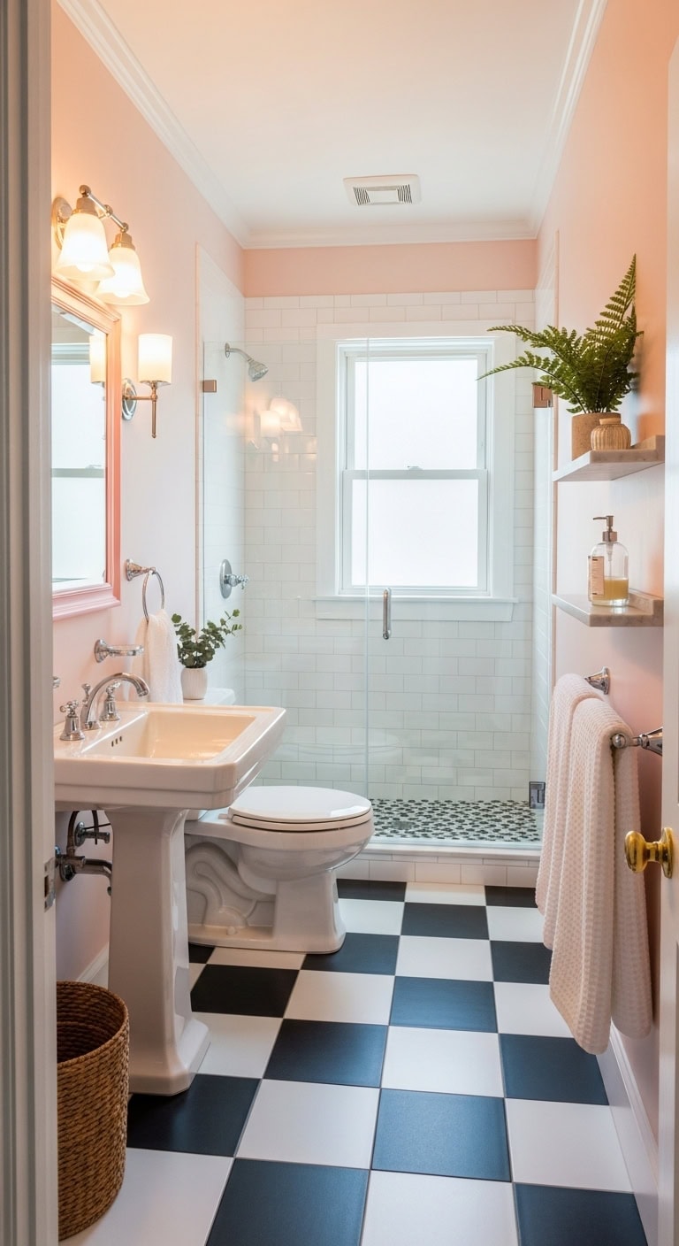 timeless retro inspired bathroom decor charm