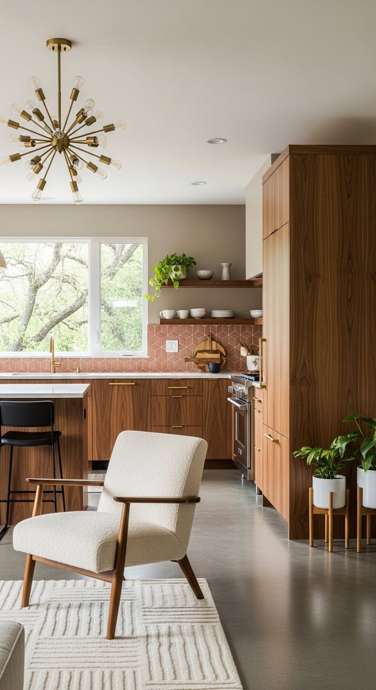 timeless warm chic mid century style