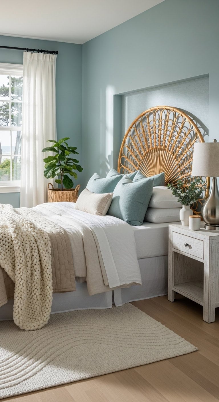 tranquil coastal bedroom retreat