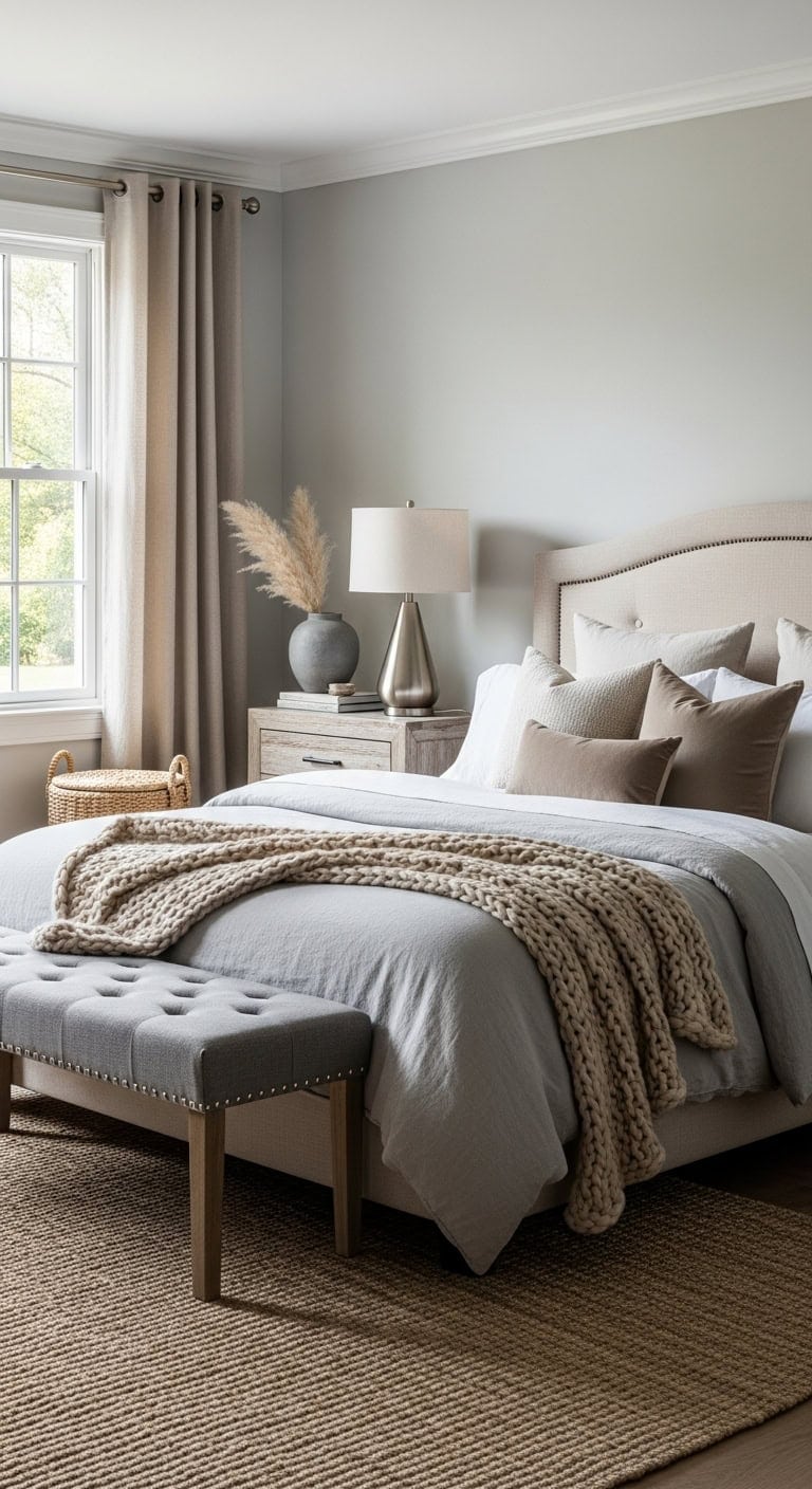 tranquil earthy bedroom palette