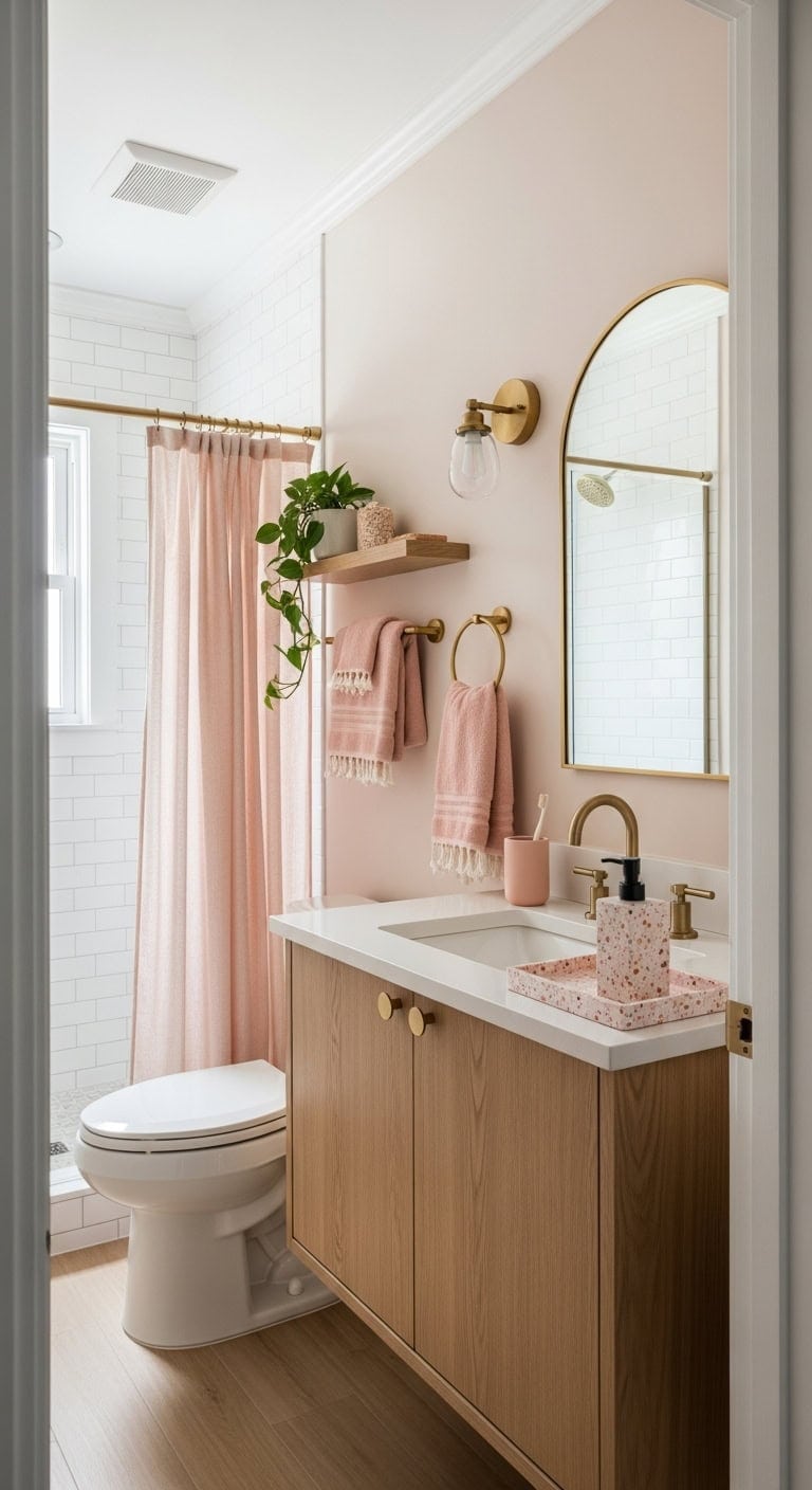 transformative terrazzo bathroom accessories update