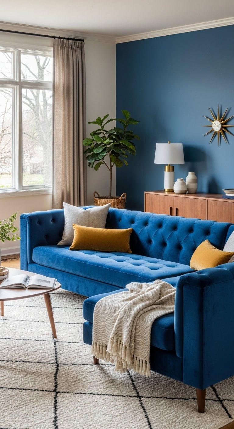 tufted mid century comforting intentional