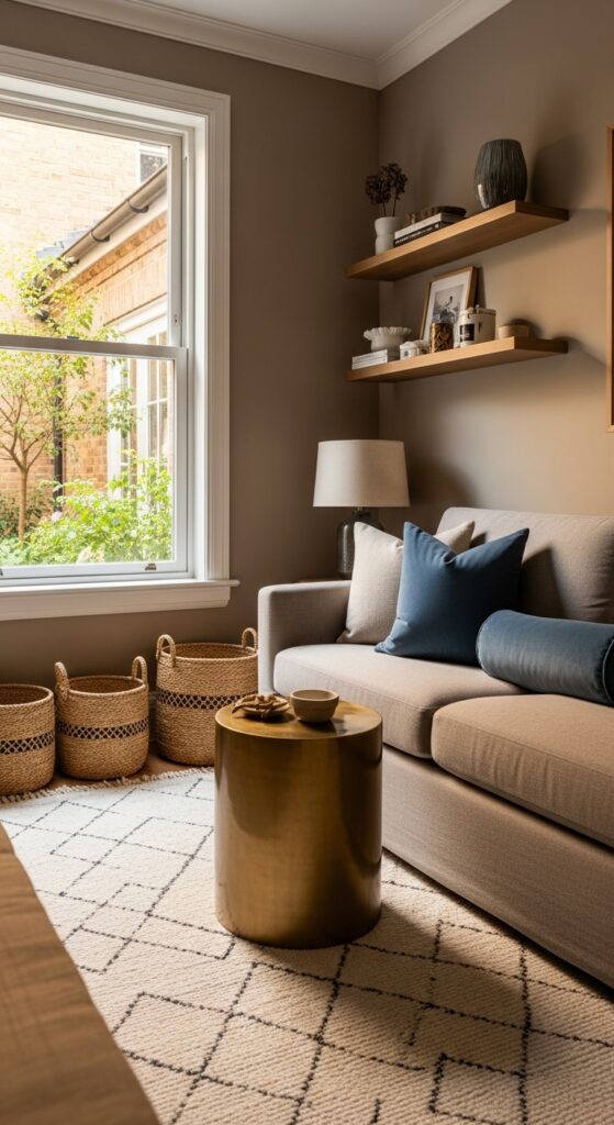 23 Taupe and Blue Living Room Designs for Understated Elegance