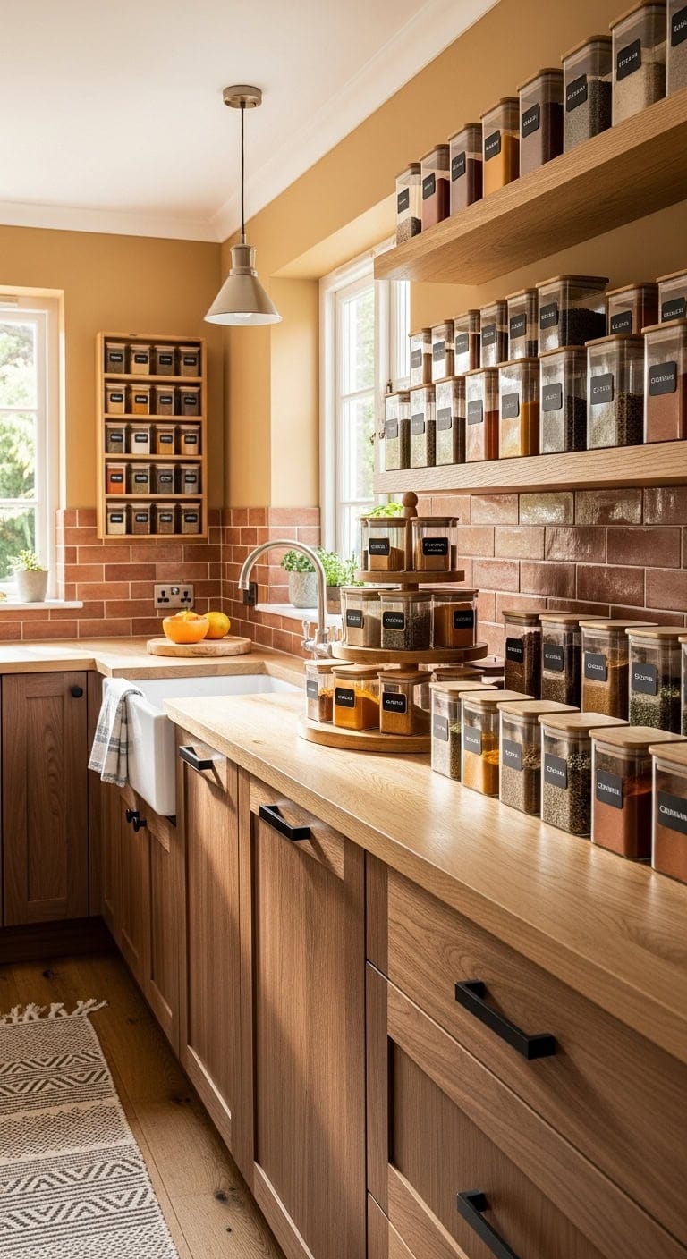 uniform curated harmonious spice display