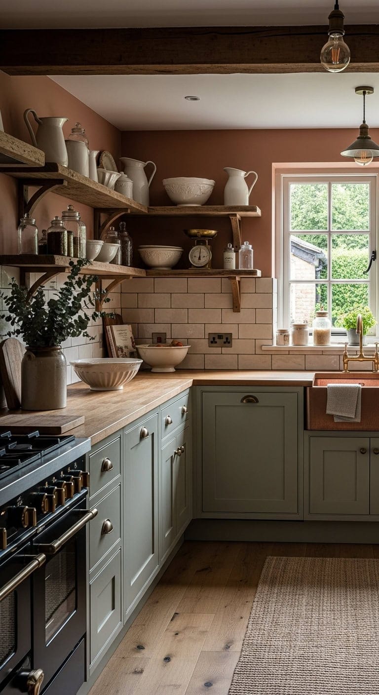 vintage curated kitchen gallery focal points