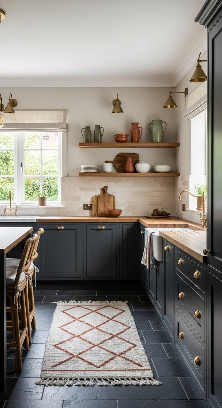 warm accents transform cold open kitchens